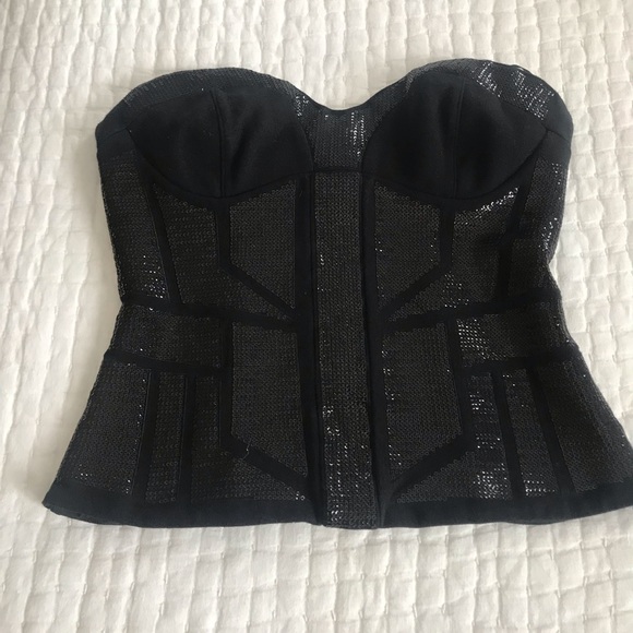 bebe bustier top
